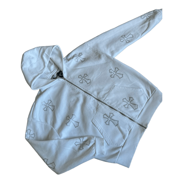 White zip-up hoodie Review