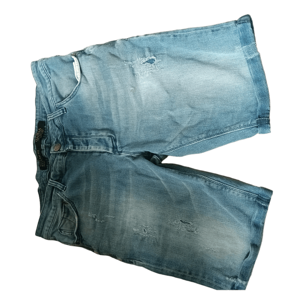 Blå denimshorts