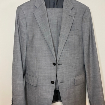 Grey wool blend suit & trousers