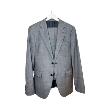 Grey wool blend suit & trousers