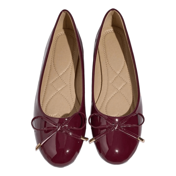 Bordeaux lak ballerinaer