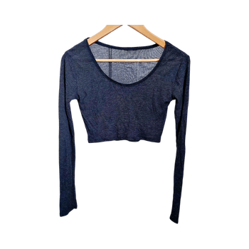 Mustanharmaa cropped bolero / neulepaita