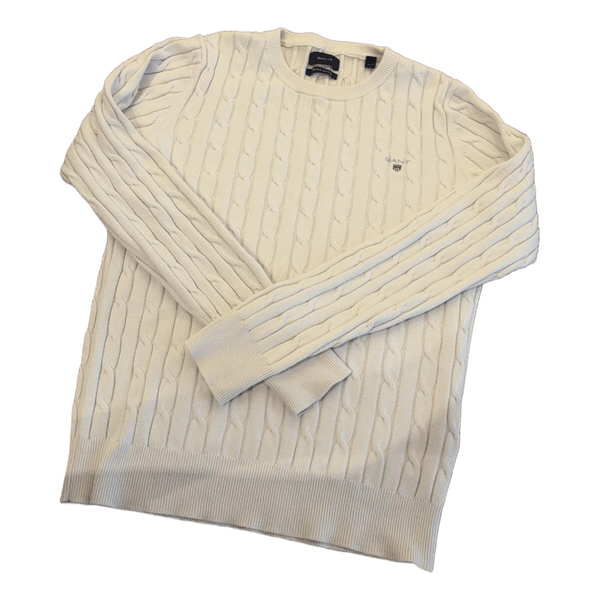 Gant white cable knit sweater