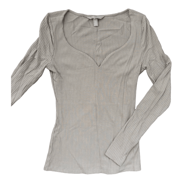 Heart neckline long sleeve