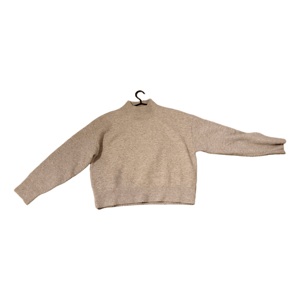 Beige strikket trøje