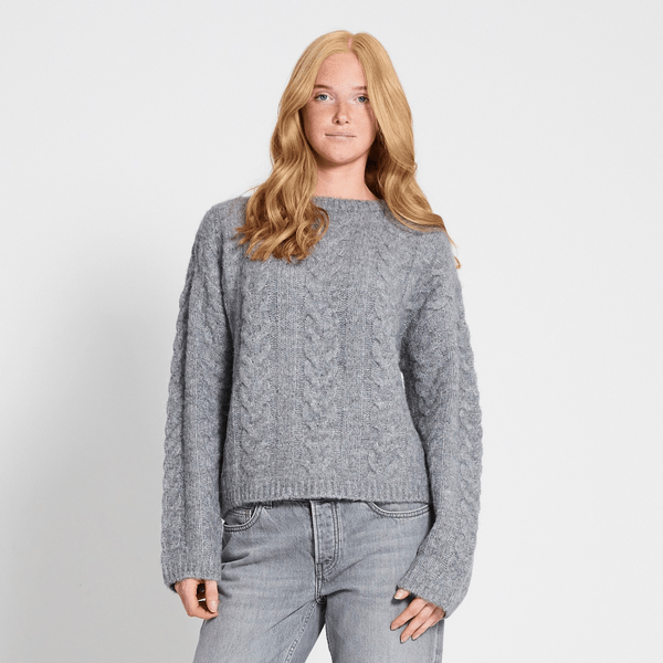 Boxy Cable Sweater