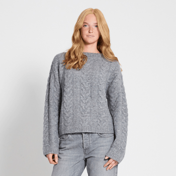 Boxy Cable Sweater