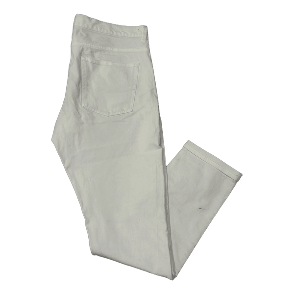 White denim trousers