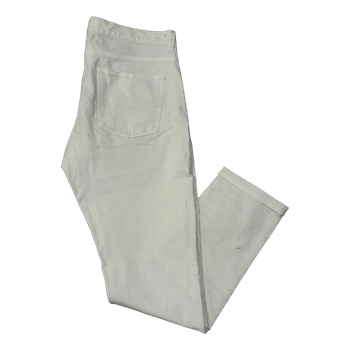 White denim trousers
