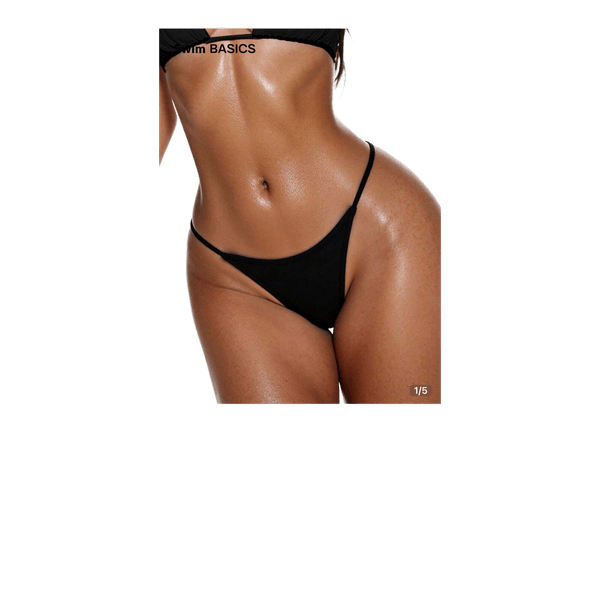 Black bikini bottom