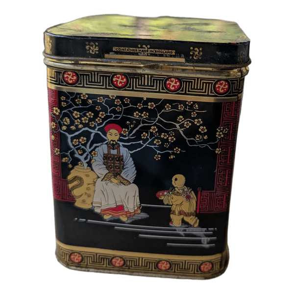 Vintage oriental design tin