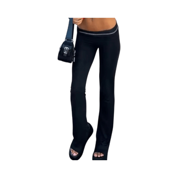 mustat flared legginssit S