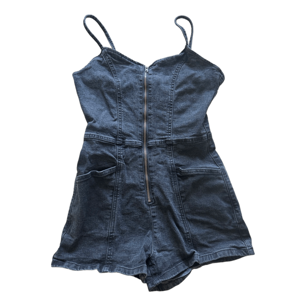 Black denim playsuit