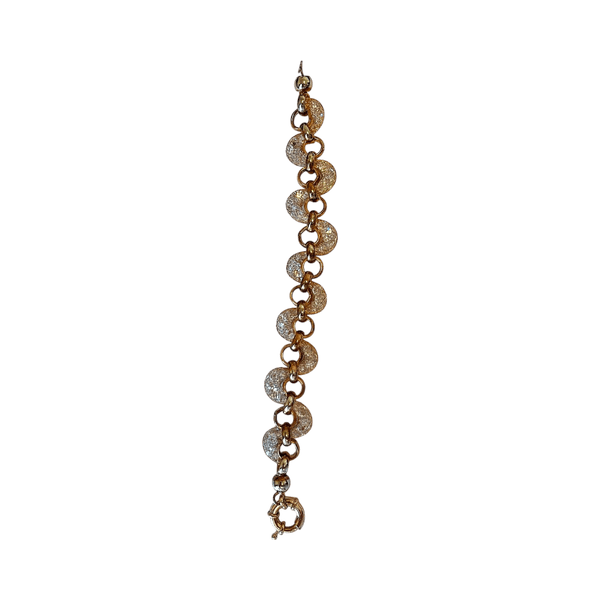Gold tone chain bracelet