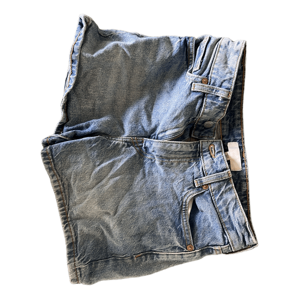 Blå denimshorts