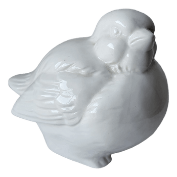 Ceramic statue White tit
