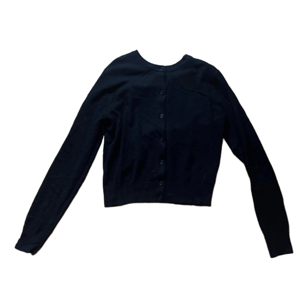 Sort strikket cardigan