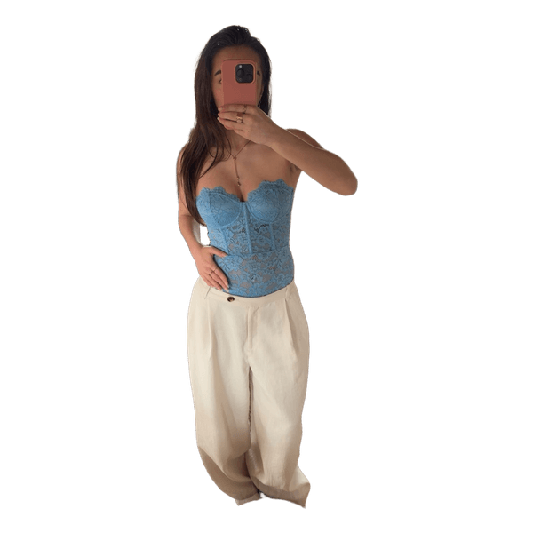Blå bodystocking fra Zara