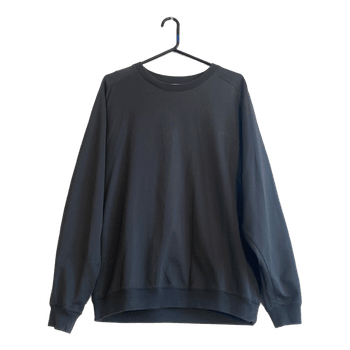 Uniqlo U Men’s Sweatshirt Size M Grey Minimalist Cotton Crewneck