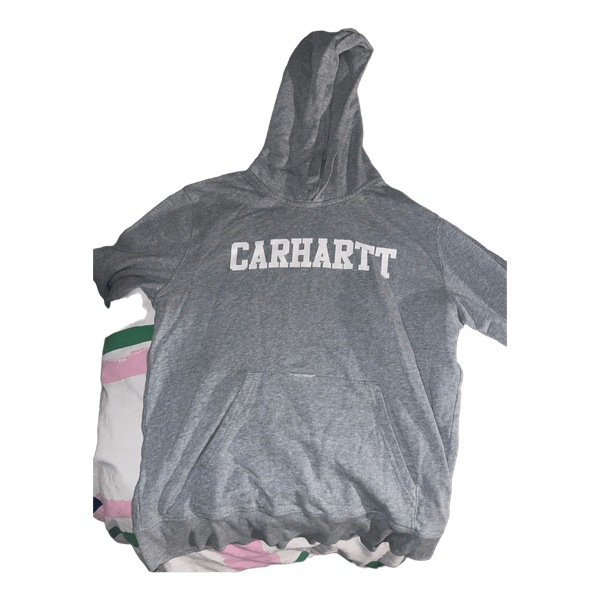 Grey Carhartt logo hoodie