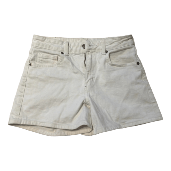 Hvide denimshorts