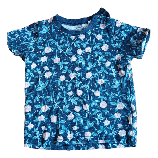 Lindex kukkakuvioinen t-paita koko 80