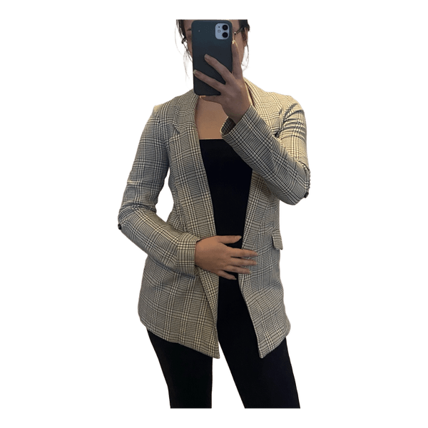 Stradivarius plaid blazer