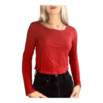 Red long sleeve top