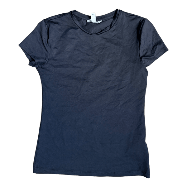 Sort kortærmet t-shirt