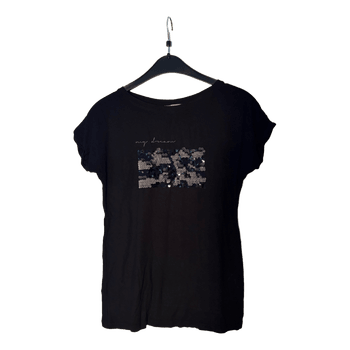 Orsay sort t-shirt med palietter