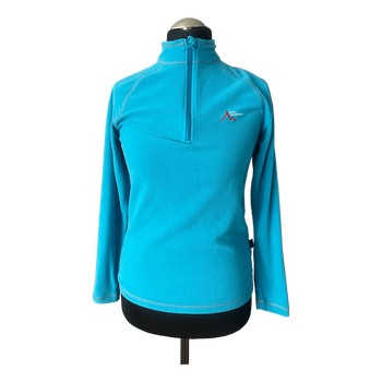 Blue fleece zip top