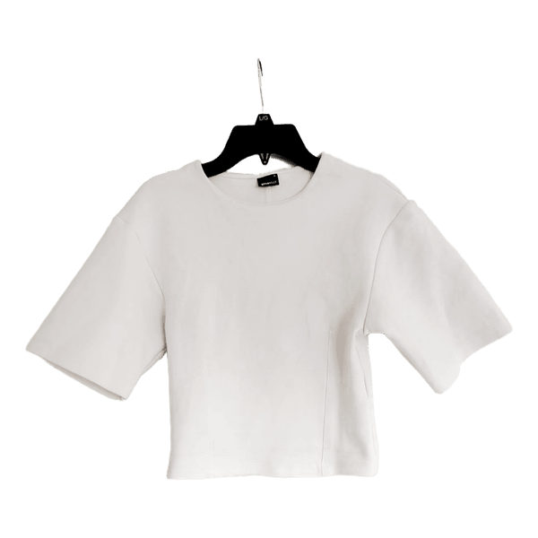 Vit kortärmad topp Gina Tricot