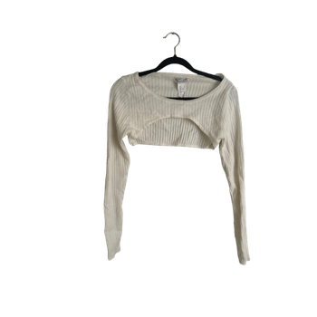 Ribbed cropped long-sleeve