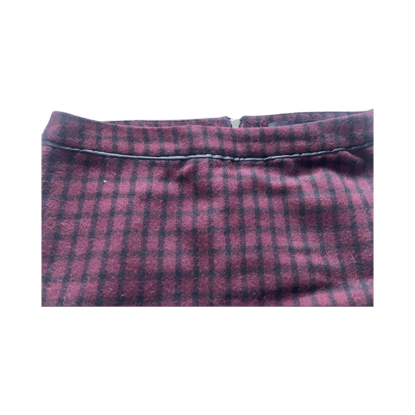 Bordeaux ruudullinen hame