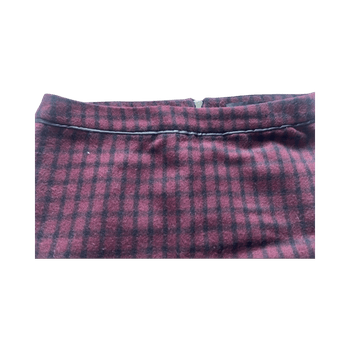 Bordeaux ruudullinen hame