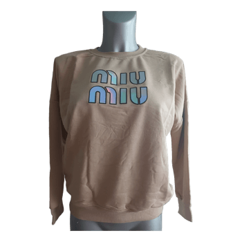Beige Miu Miu sweatshirt