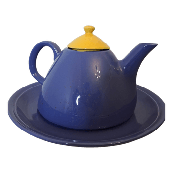 Cerina Porcelana Vitro – Vintage teekannu ja suuri aluslautanen