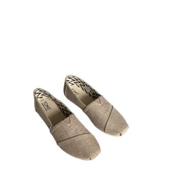 Beiget canvas slip-onit