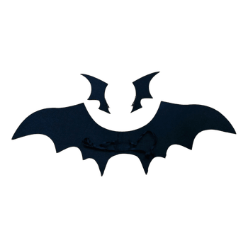 Black bat wings set