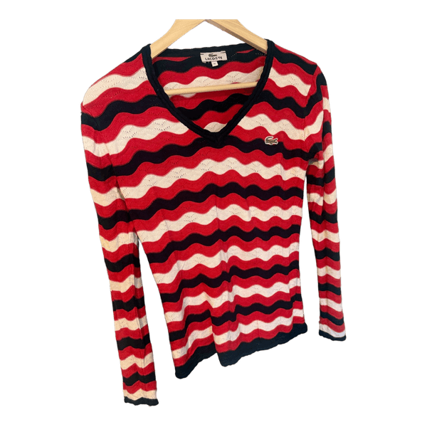 Lacoste striped knit jumper