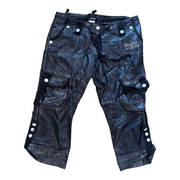 cool metallic capris