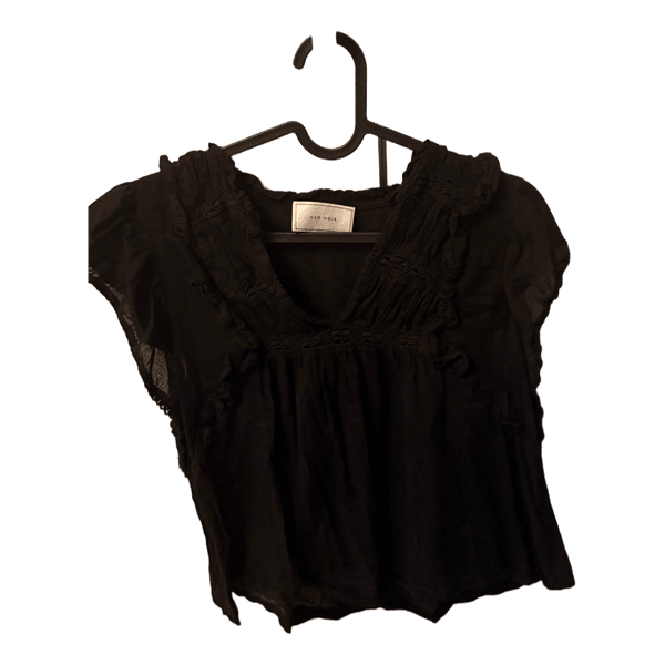 Sort Neo Noir bluse