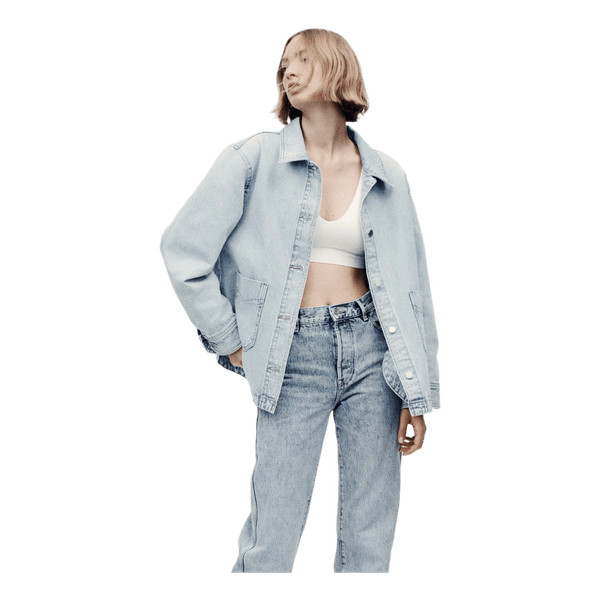 Lyseblå denimjakke