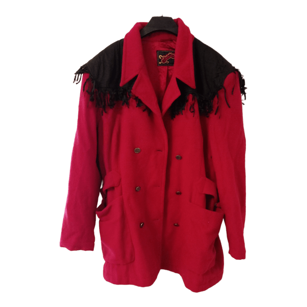 Mexx red fringe jacket