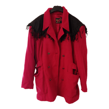 Mexx red fringe jacket