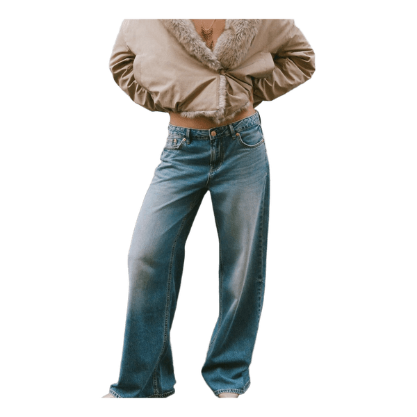 Blå wide leg jeans