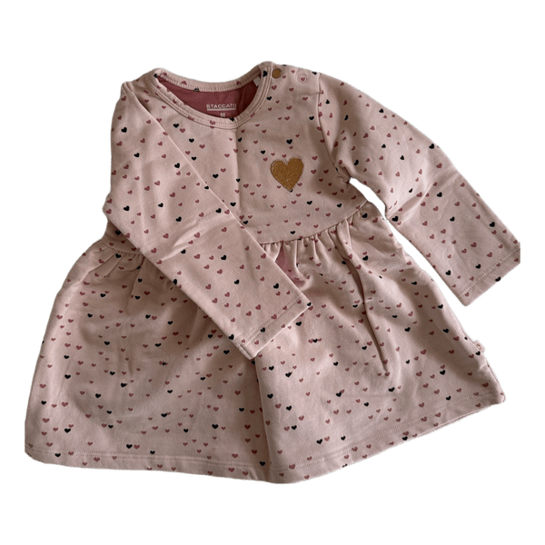 Staccato pink heart dress
