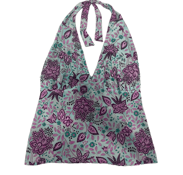 Floral halter top