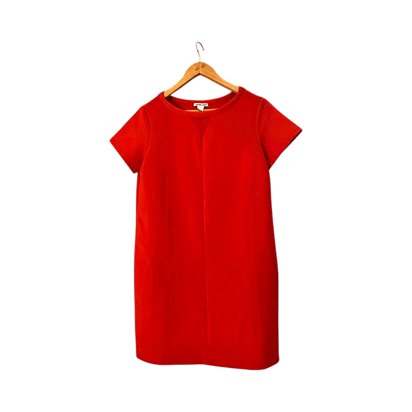 Boxy red mini dress