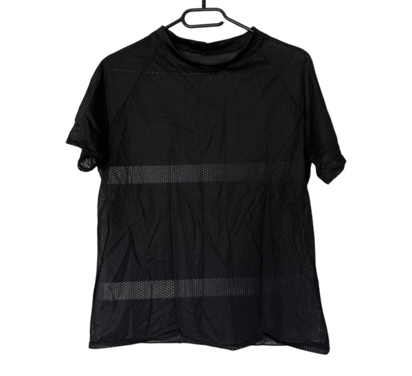 Black mesh t-shirt